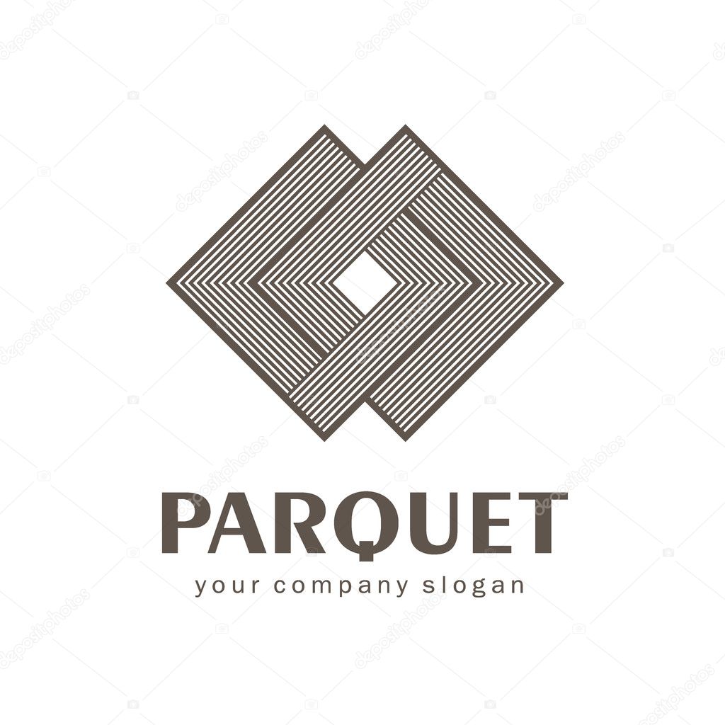 Vector logo parquet, laminate, flooring, tiles