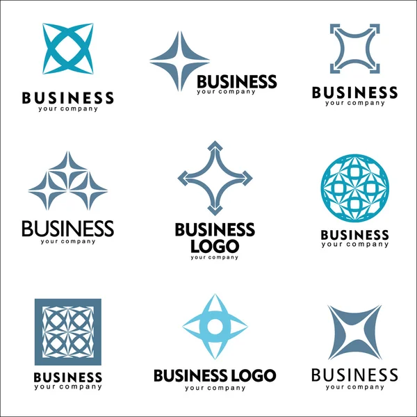 Logos para negócios. Conjunto 3 — Vetor de Stock