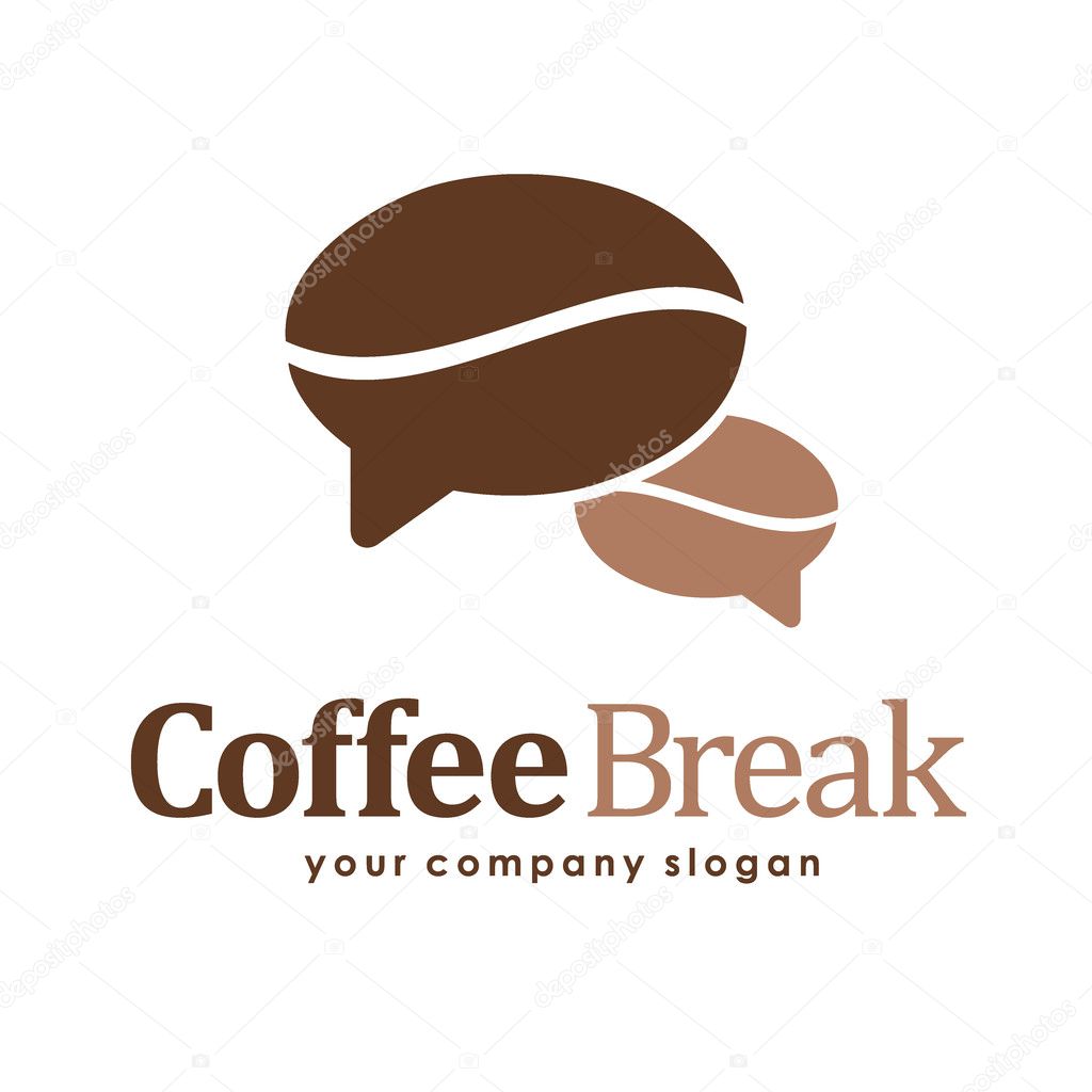 Coffee break logo. Vector template