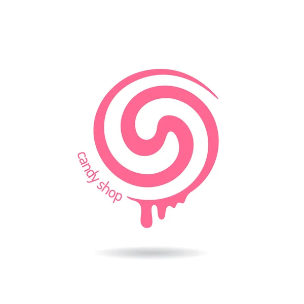 Logotipo del vector para dulces, tienda de dulces, boutique, tienda — Vector de stock