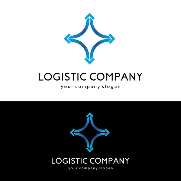 Modelo de logotipo do vetor para empresa de logística e entrega. —  Vetores de Stock