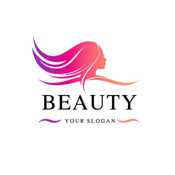 Beauty salon vector logo template — Stock Vector