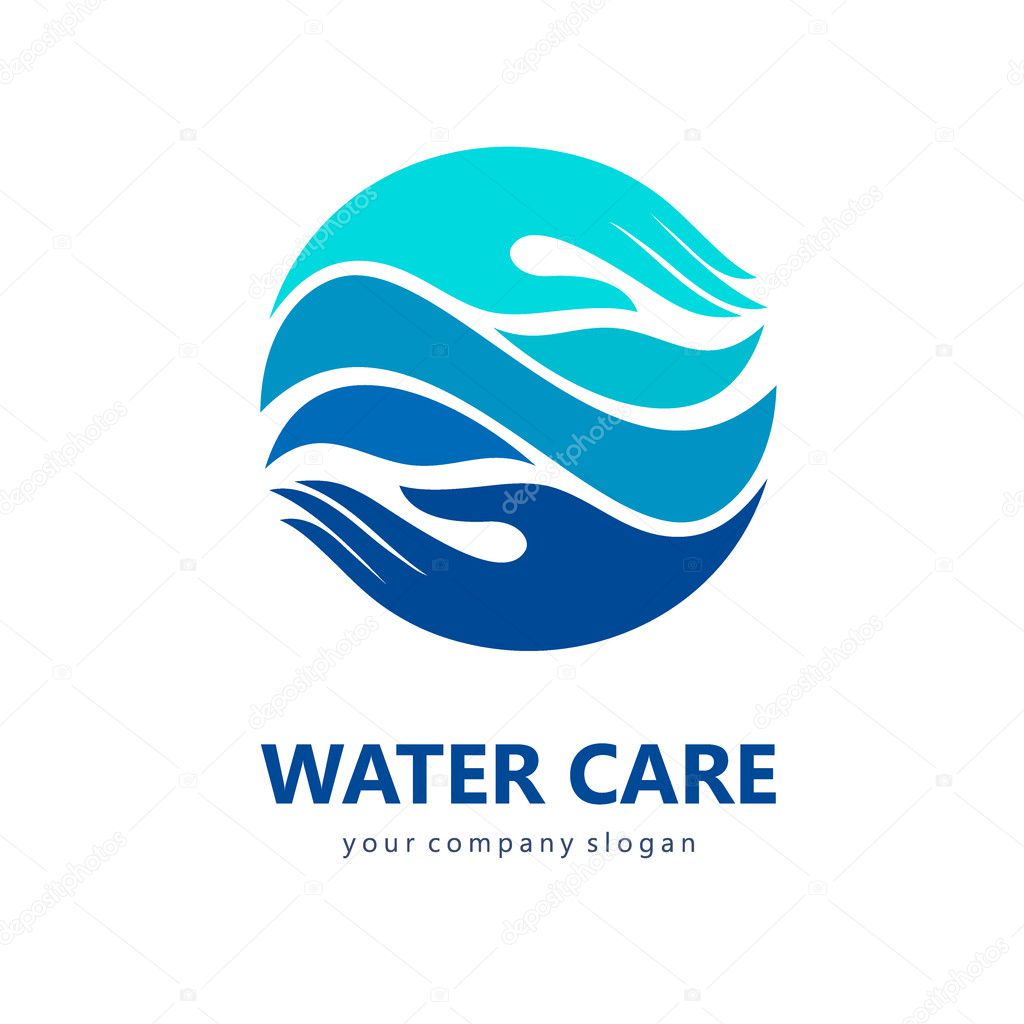 Logo template water care.