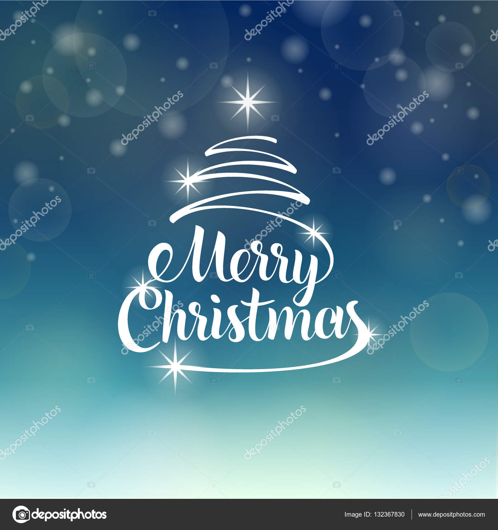 Biglietto di auguri di natale. buon natale lettering, illustrazione Biglietto di auguri di Natale. Buon Natale lettering, illustrazione