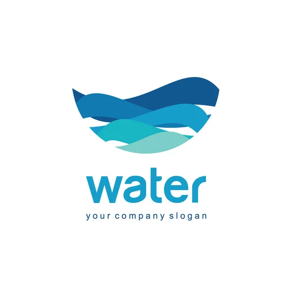 Логотип для воды и сантехники. Ассоциация воды . — стоковый вектор