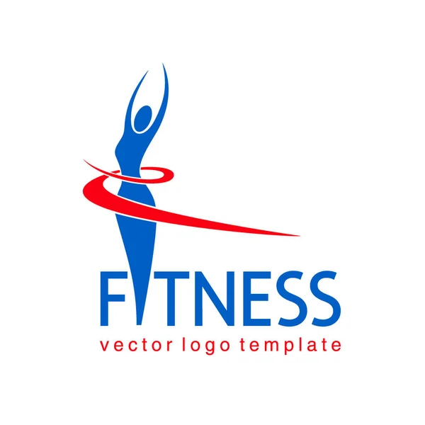 Diseño del logo del vector Fitness — Vector de stock