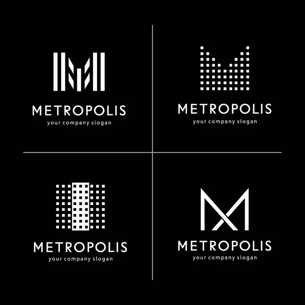 Wektor logo design Metropolis — Wektor stockowy