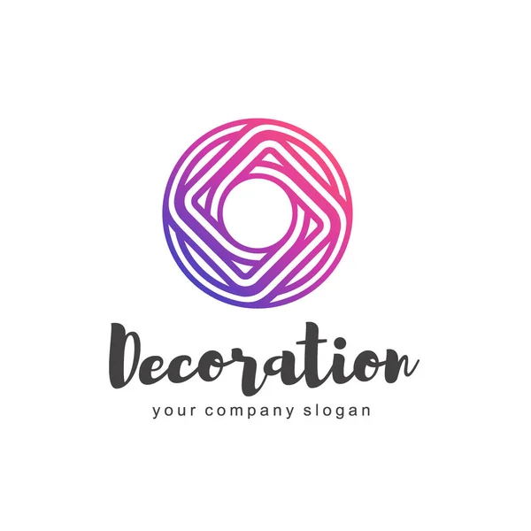 Logotipo vectorial para interiores, tiendas de muebles, artículos de decoración y decoración del hogar . — Vector de stock