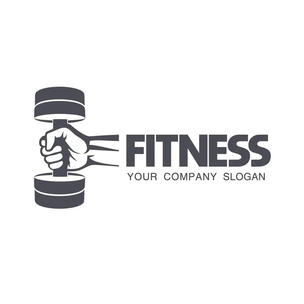 Векторный дизайн логотипа фитнес-клуба — стоковый вектор