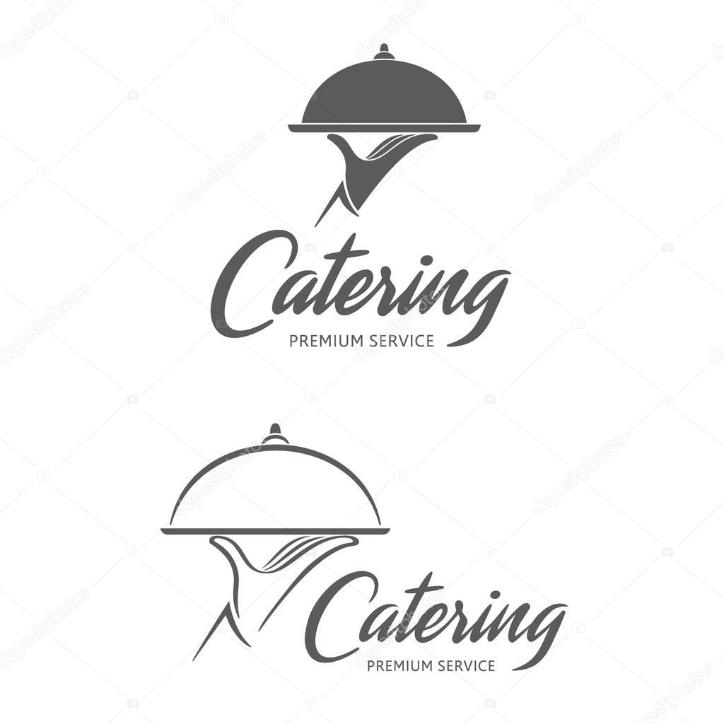 Vector logo design. Catering service