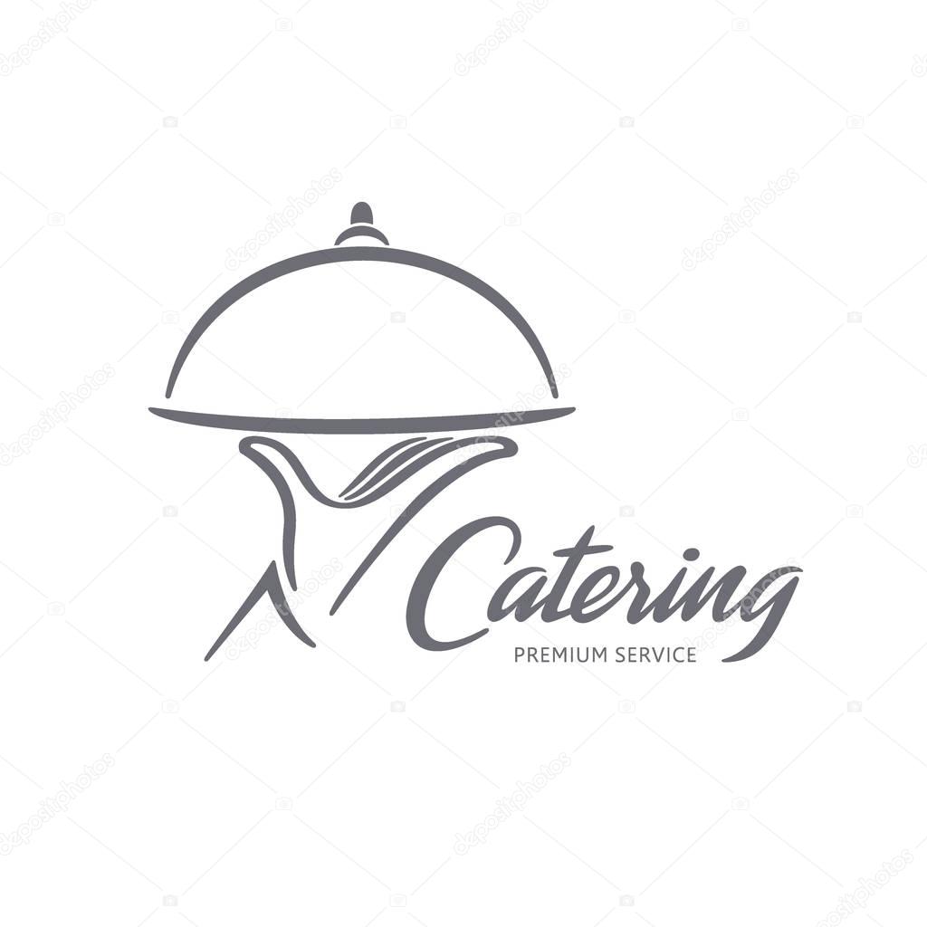 Vector logo design. Catering service