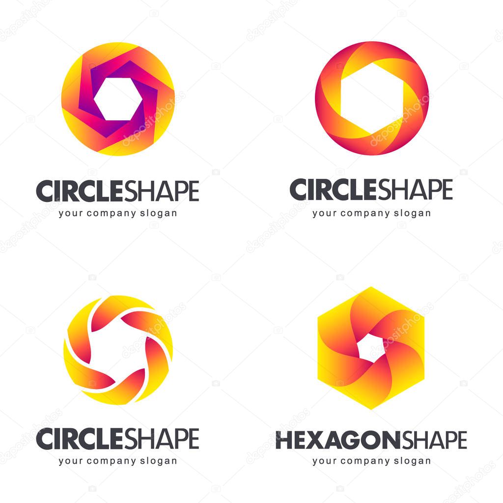 Set of logo template for business. Design elements