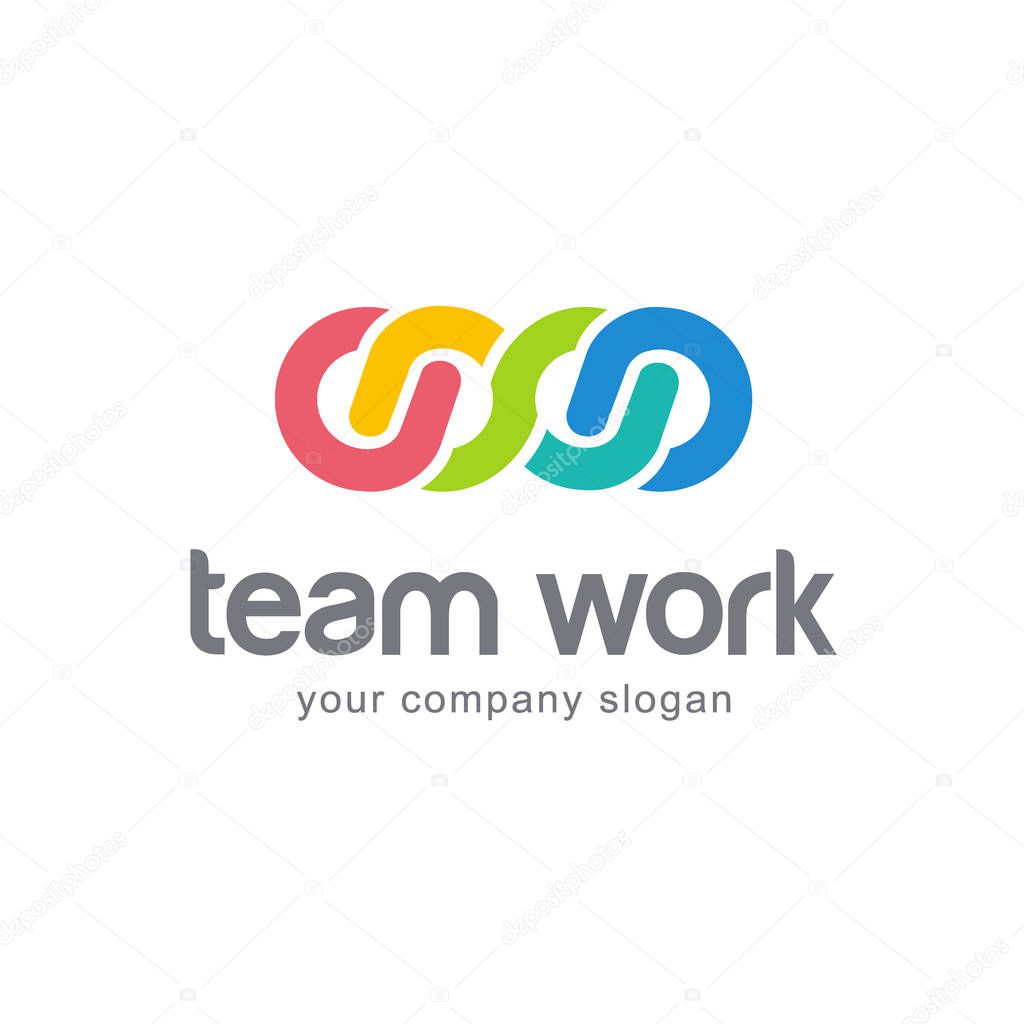 Vector logo design for your business. Team Work. Association, Alliance, Union