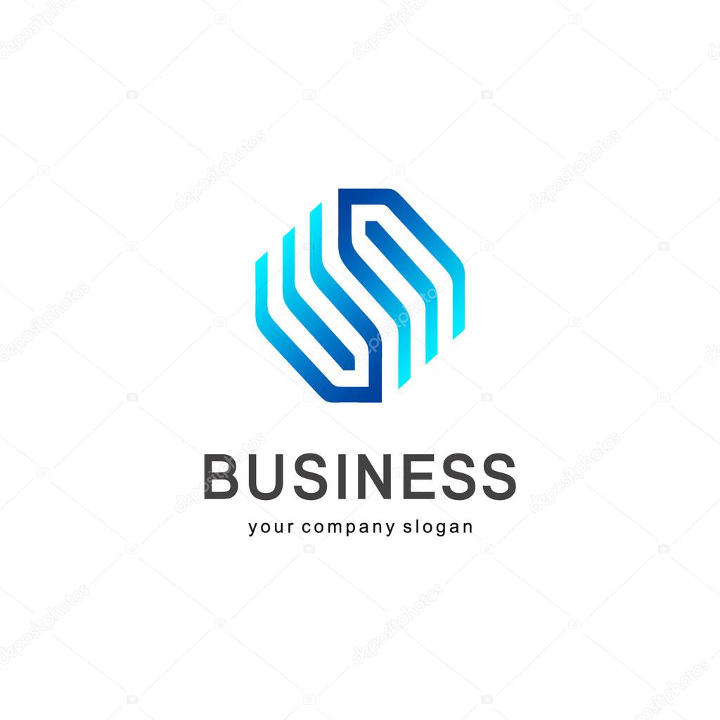 Vector logo template for logistics and delivery company.