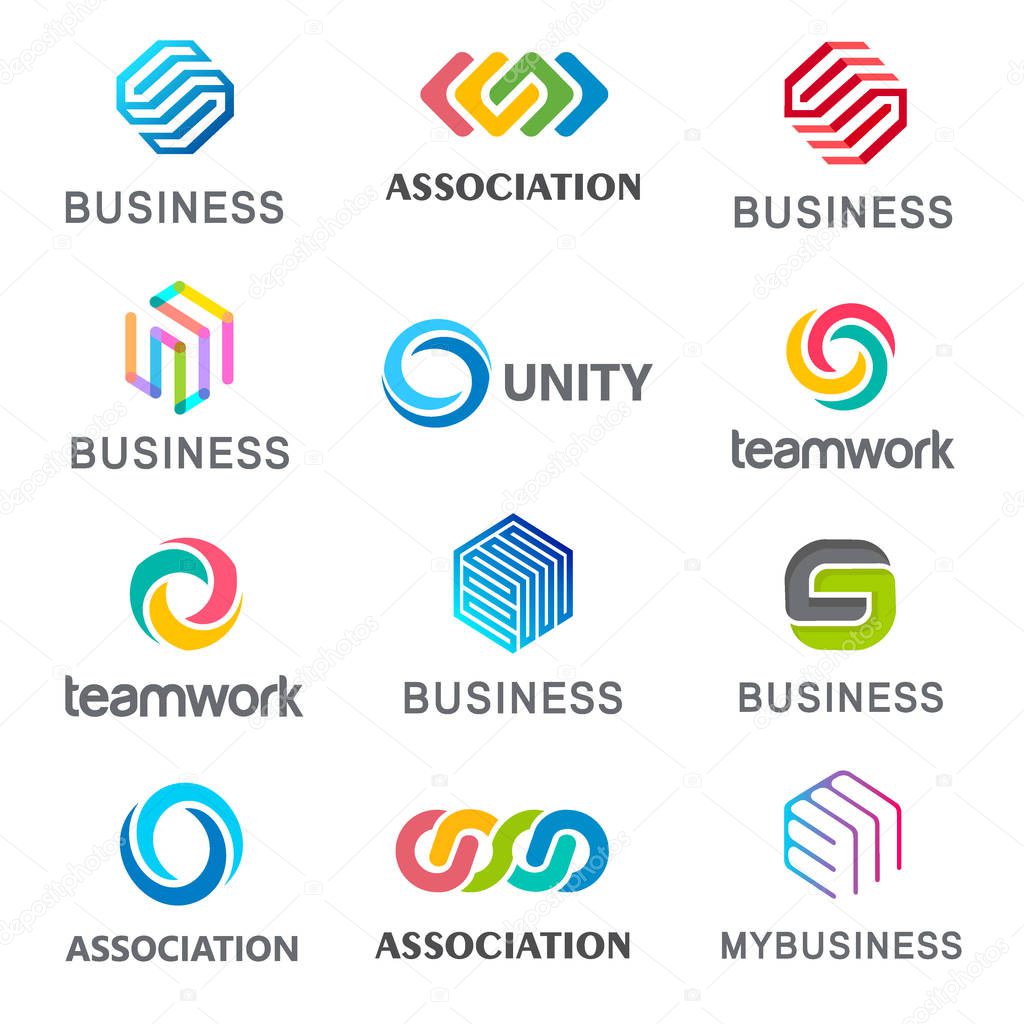 Collection of vector logos for your business.