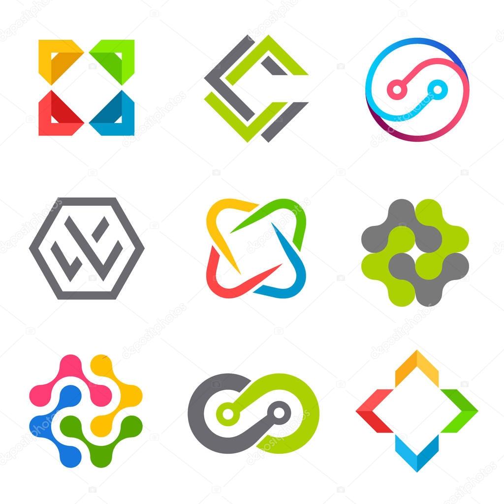 Vector logo template for your business. Design icons
