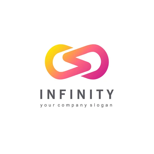 Vector logo design for business. Infinity sign — Stock Vector