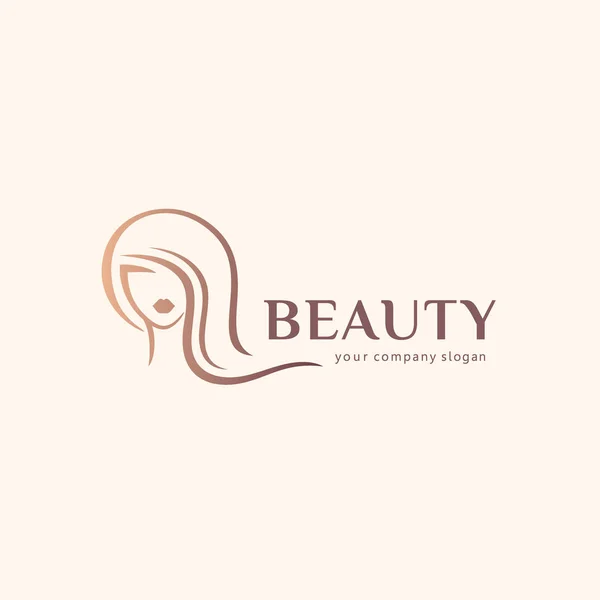 Conception de logo vectoriel pour salon de beauté, salon de coiffure, cosmétique — Image vectorielle