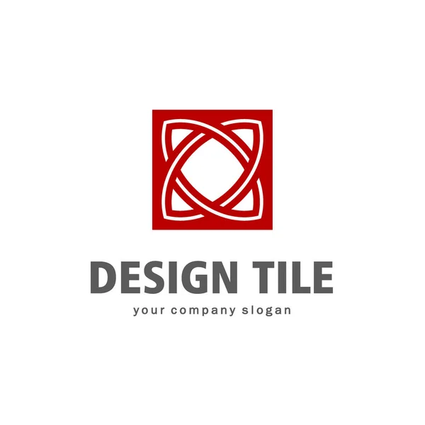 Vector logo ontwerp van keramische tegels. Design tegels — Stockvector