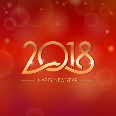 2018 mutlu yeni yıl tebrik kartı 