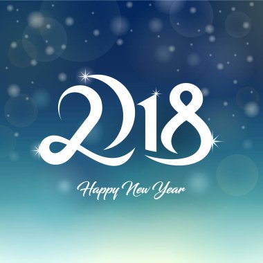 2018 mutlu yeni yıl tebrik kartı 