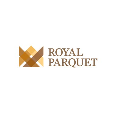 Logo tasarım vektör parke, Laminat parke, zemin için. Taç işareti