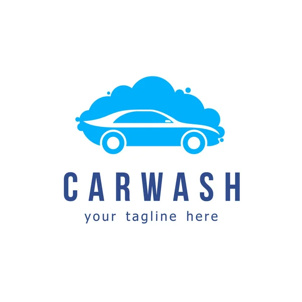 Car Wash Vector Logo Ontwerp — Stockvector