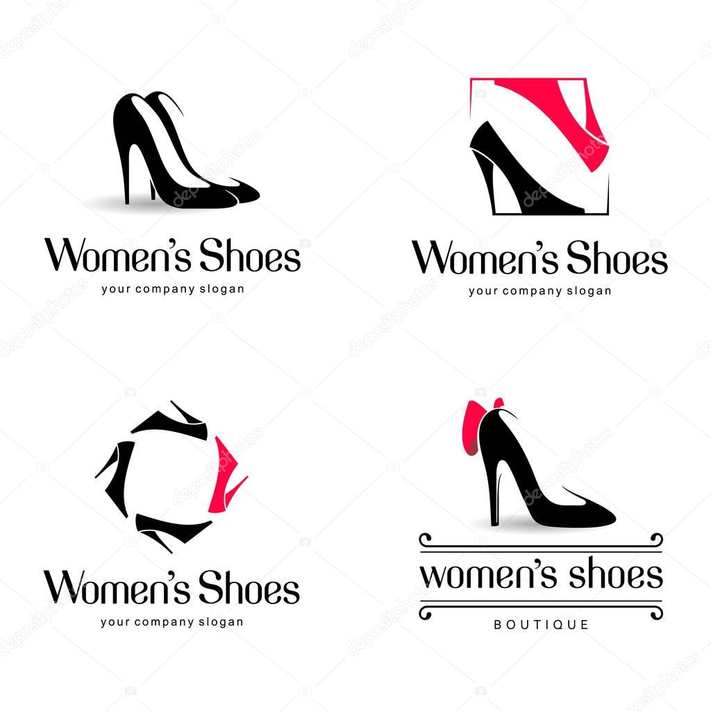 Vector logo design for shoes shop