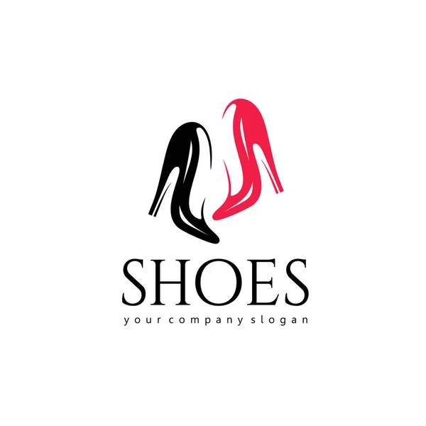 Vektor Logo Design Für Schuhe Shop — Stockvektor