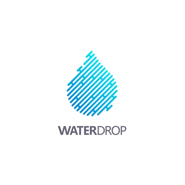 Капля Водного Векторного Логотипа Чистая Вода Спа — стоковый вектор