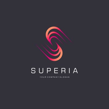 Vektör tasarım öğesi iş için. S harfi