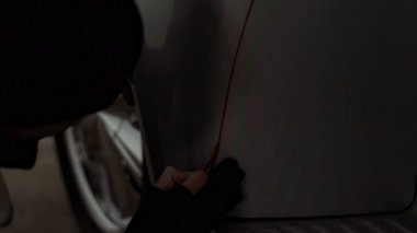 Ana stil Pinstripe arabada çizim koyar