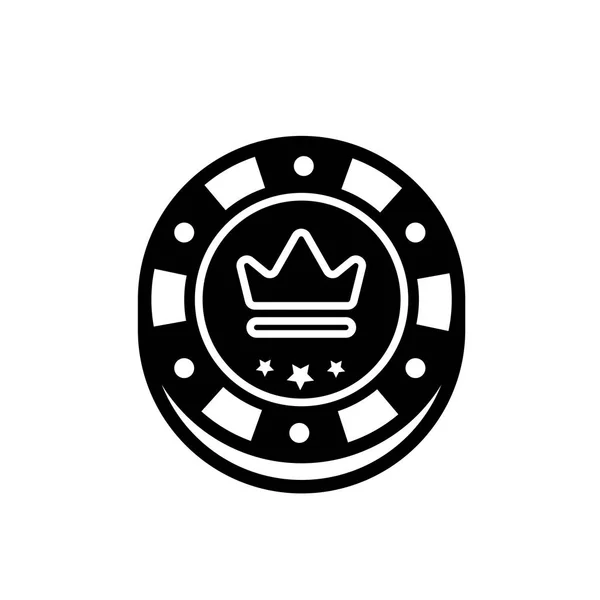 Casino chip geïsoleerde vector. Poker chips voor casinogames. Vectorillustratie — Stockvector