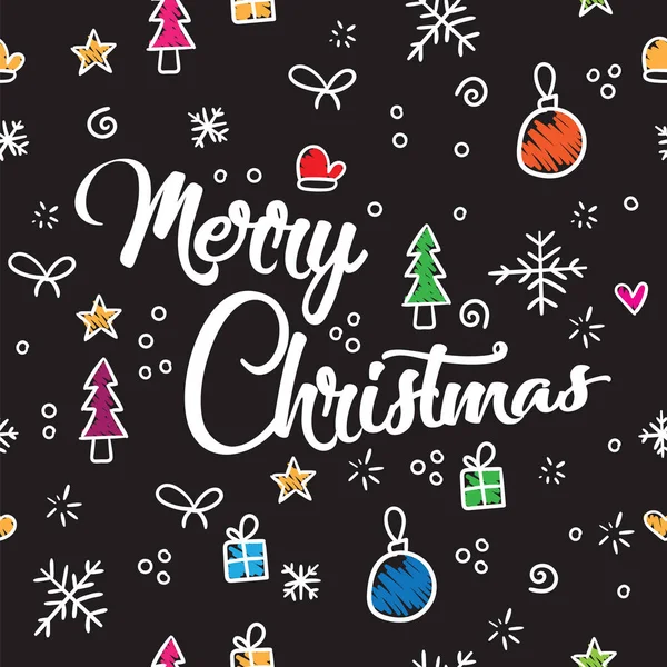 Desen mutlu Noeller. İllüstrasyon vektör yeni yıl ve Noel süsler