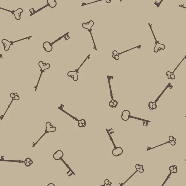 Desen antika anahtar taşı için kilitleri farklı şekiller. Eski anahtar taşı arka plan desen. Vintage anahtarları seamless modeli.