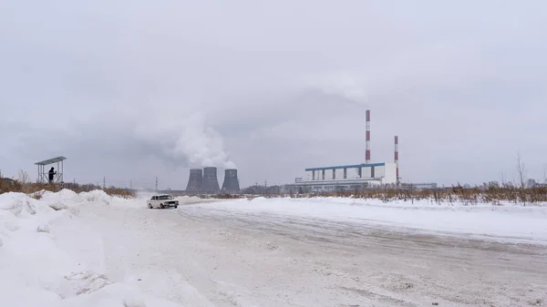Rusland Novosibirsk November 2019 Een Onbekende Neemt Een Video Een — Stockfoto