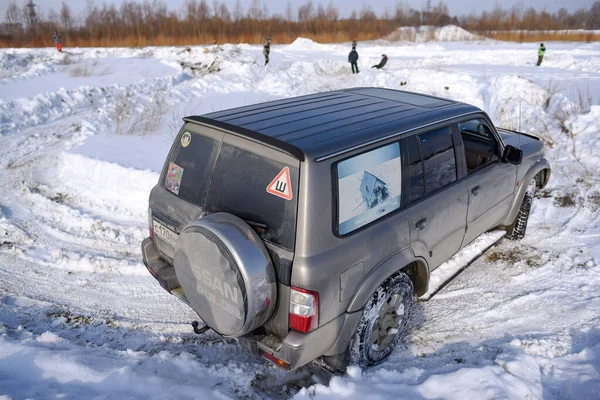 Rusia Novosibirsk Marzo 2020 Todoterreno Suv Nissan Patrol 4X4 Sale — Foto de Stock