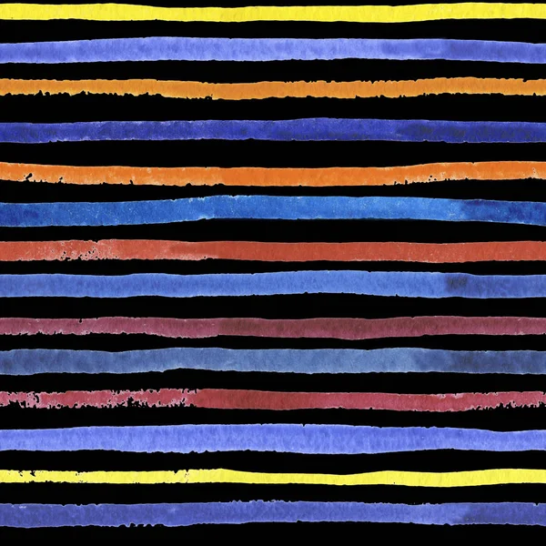 Бесшовный акварельный узор с цветными треугольниками и полосками — стоковое фото
