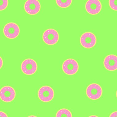 Çörek ile sorunsuz vektör desen 