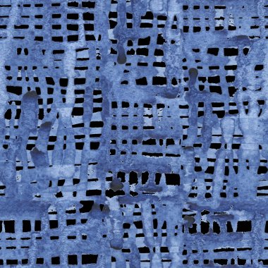 Mavi suluboya kafes ile Seamless Modeli