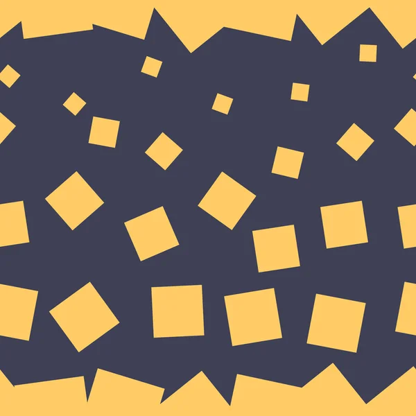 无缝矢量模式与黄色正方形 — 图库矢量图片