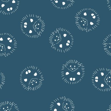 Yalan kirpi ile sorunsuz vektör desen 