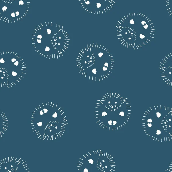 Yalan kirpi ile sorunsuz vektör desen 