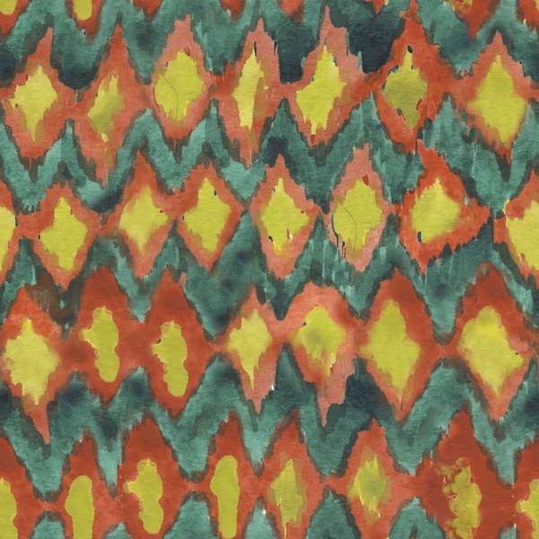 Sorunsuz elle çizilmiş suluboya shibori desen 