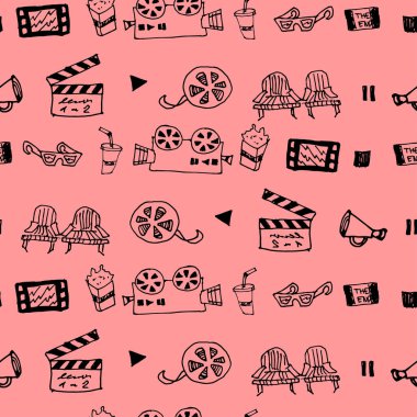 Vektör desen sinema öznitelikleri ile sorunsuz el çekilmiş