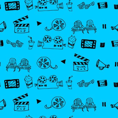 Vektör desen sinema öznitelikleri ile sorunsuz el çekilmiş