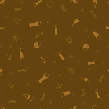 Bira ile sorunsuz vektör desen  