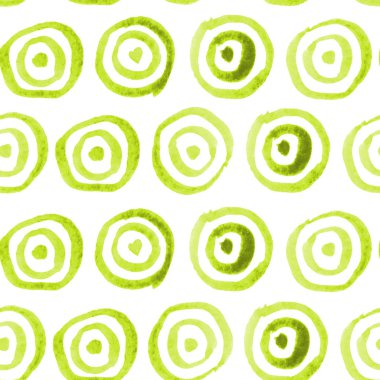 Sorunsuz suluboya daireler desen