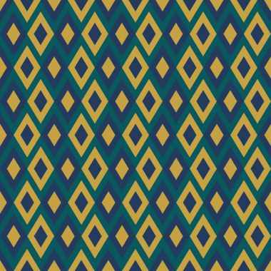 İkat süsleme rhombus ile sorunsuz vektör desen