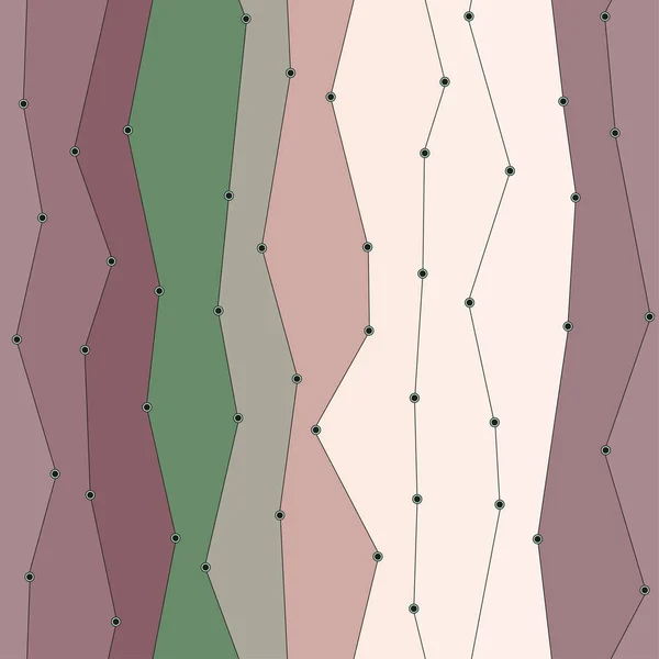 Polygon sömlös platt vektor mönster med lutning och gemensamma linjer — Stock vektor